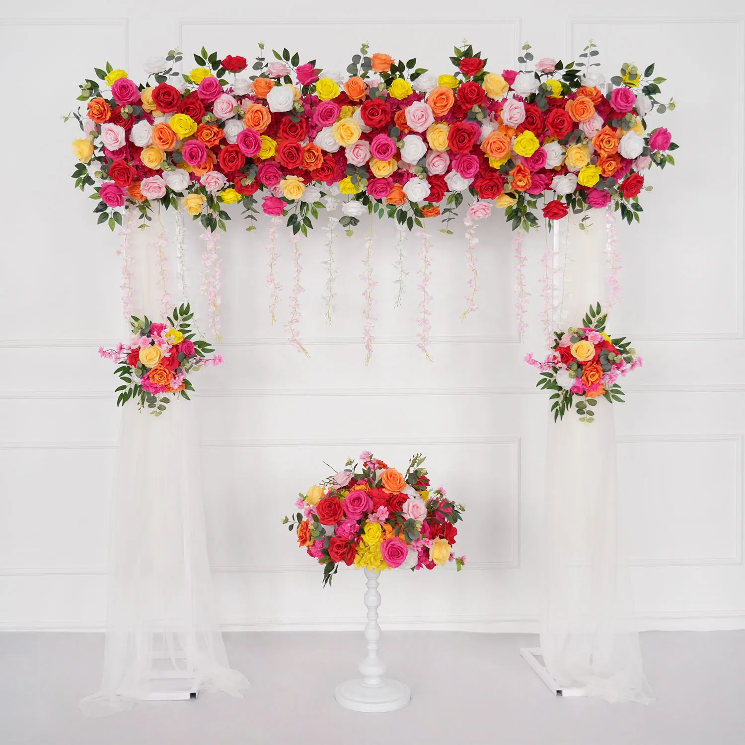 Uflower Luxury Colorful Rose Artificial Flower Row Table Centerpiece Floral Ball Wedding Arch Backdrop Decor Event Party Props
Uflower Luxury Colorful Rose Artificial Flower Row Table Centerpiece Floral Ball Wedding Arch Backdrop Decor Event Party Props