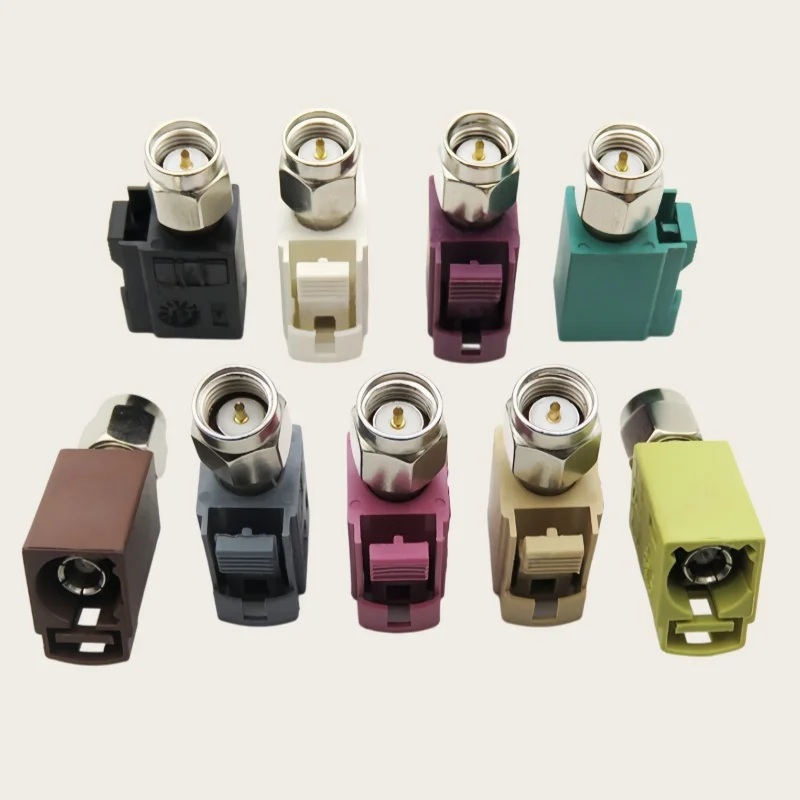 Adapter SMA Male plug to Fakra Female jack Automotive Connector ABCDEFGHIKZ
Adapter SMA Male plug to Fakra Female jack Automotive Connector ABCDEFGHIKZ