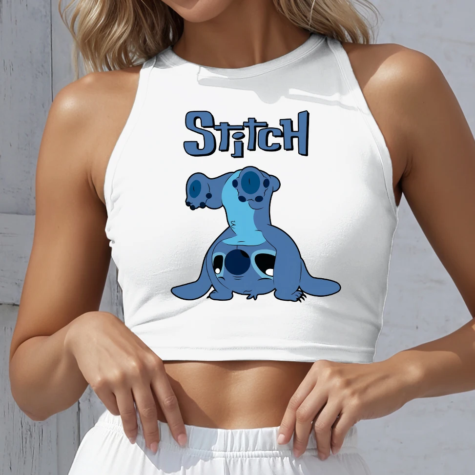 Disney Woman Clothing Female Tops Sports T Shirt Stitch Corset Ladies Crop Top High Waist Slimming Stretch Slim Short Sleeveless
Disney Woman Clothing Female Tops Sports T Shirt Stitch Corset Ladies Crop Top High Waist Slimming Stretch Slim Short Sleeveless
