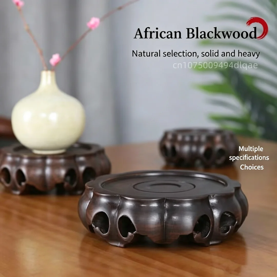 Black Sandalwood Round Display Stand Tea Sets Pedestal for Vase Incense Burner Figurine Crystal Ball Bonsai Desktop Home Decor
Black Sandalwood Round Display Stand Tea Sets Pedestal for Vase Incense Burner Figurine Crystal Ball Bonsai Desktop Home Decor