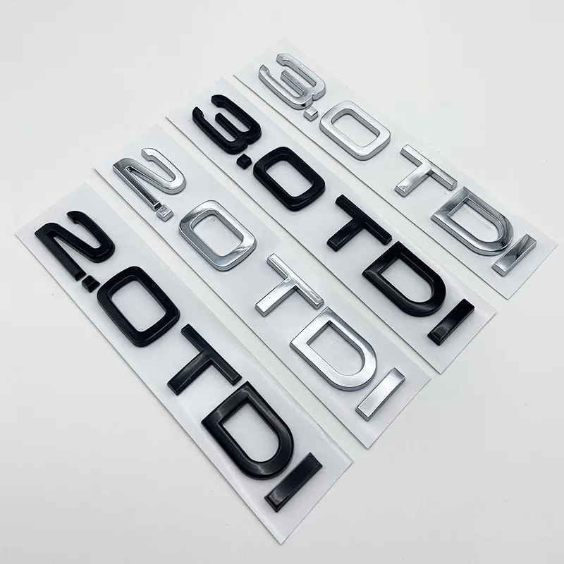 Car 3D ABS 2.0 3.0 TDI Trunk Letters Logo Displacement Badge Emblem Decals Sticker For Audi A1 A3 A4 A5 A6 A7 A8 Q2 Q3 Q5 Q7
Car 3D ABS 2.0 3.0 TDI Trunk Letters Logo Displacement Badge Emblem Decals Sticker For Audi A1 A3 A4 A5 A6 A7 A8 Q2 Q3 Q5 Q7