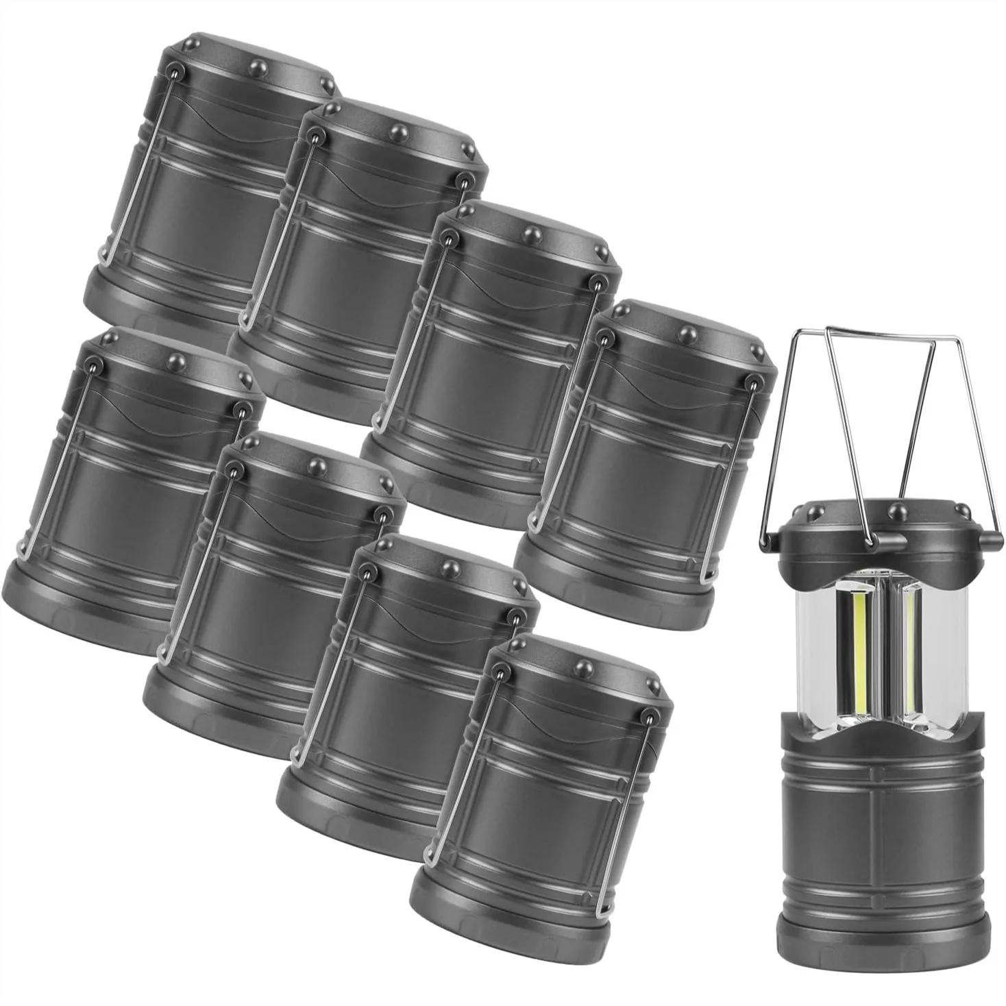 8 Pack LED Lantern Camping Light with COB Super Bright for Power Outages Indoor Emergency Outdoor Hiking Kit
8 Pack LED Lantern Camping Light with COB Super Bright for Power Outages Indoor Emergency Outdoor Hiking Kit