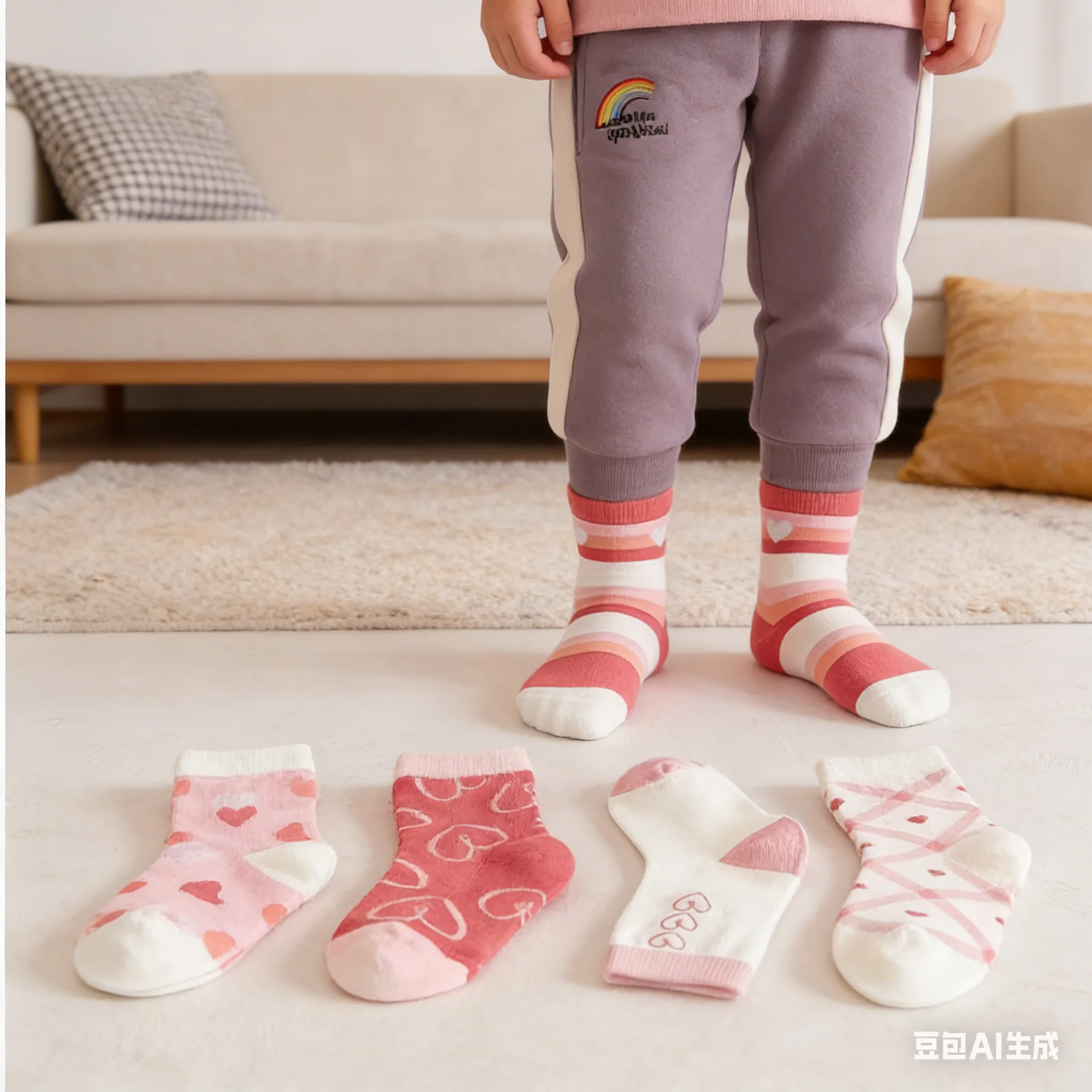 Girls Cotton Socks 5 Pairs Cute Heart Design Crew Length Baby Socks
Girls Cotton Socks 5 Pairs Cute Heart Design Crew Length Baby Socks