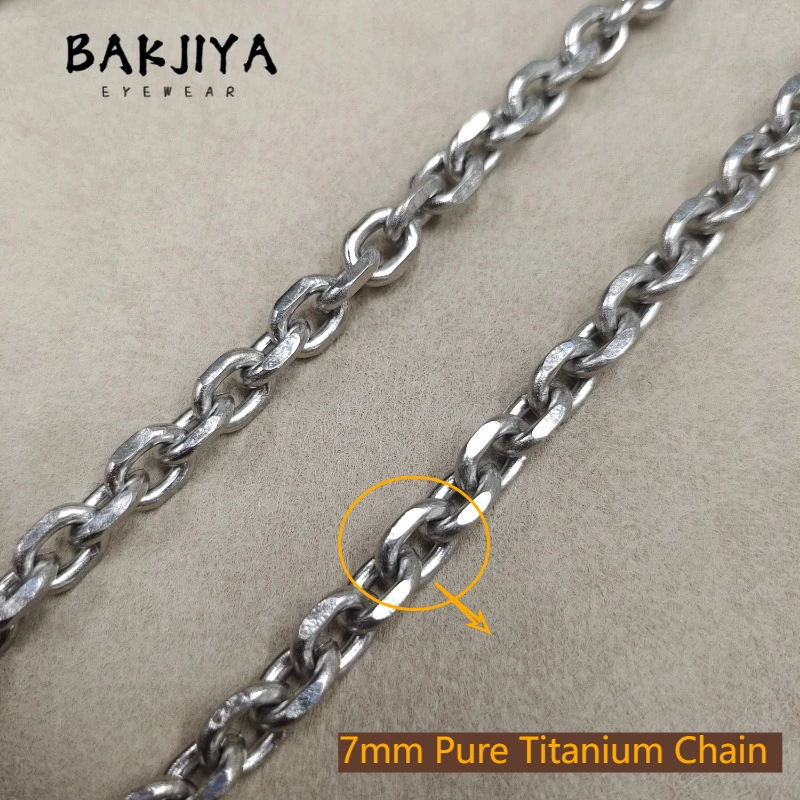 New TA1 Pure Titanium O Chain Unisex Men's Necklace and Bracelet 7mm Cut Angle Chain, Lightweight Non Allergic Titanium Chain
New TA1 Pure Titanium O Chain Unisex Men's Necklace and Bracelet 7mm Cut Angle Chain, Lightweight Non Allergic Titanium Chain