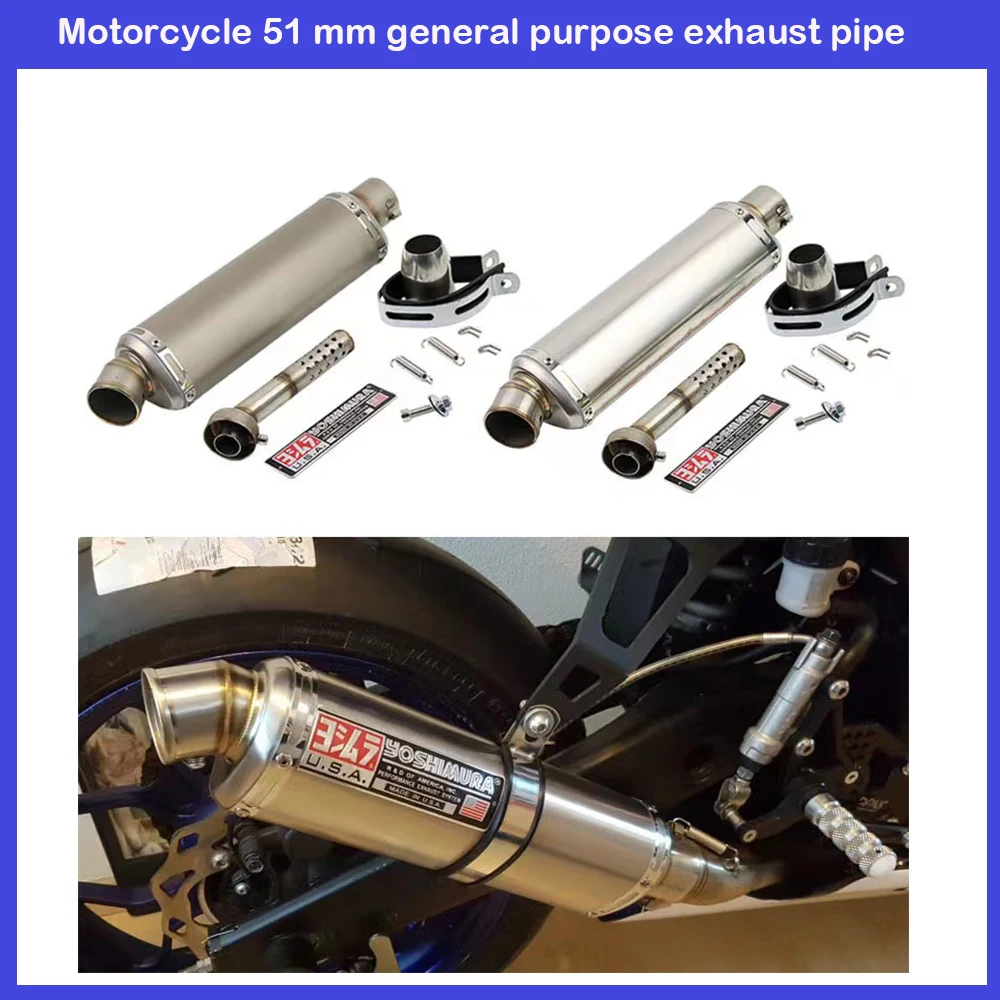 51 мм глушитель выхлопной трубы для мотоцикла Yoshimura Universal Escape Moto DB Killer для Yamaha PCX125 NMAX155 FZ1N Z900 S1000RR CBR500R R6
51 мм глушитель выхлопной трубы для мотоцикла Yoshimura Universal Escape Moto DB Killer для Yamaha PCX125 NMAX155 FZ1N Z900 S1000RR CBR500R R6