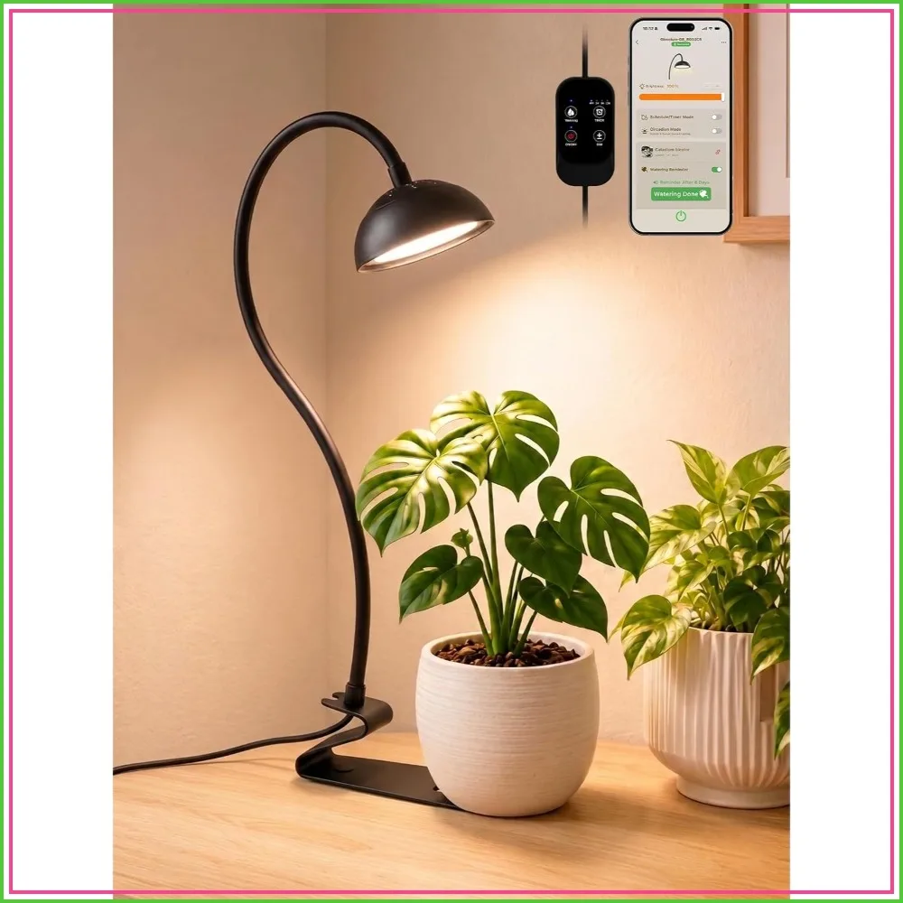 Smart Grow Lights for Indoor Plants, 10W Full Spectrum LED with 3/9/12 Timer, 10 Dimmable Levels, Height Adjustable Base
Smart Grow Lights for Indoor Plants, 10W Full Spectrum LED with 3/9/12 Timer, 10 Dimmable Levels, Height Adjustable Base