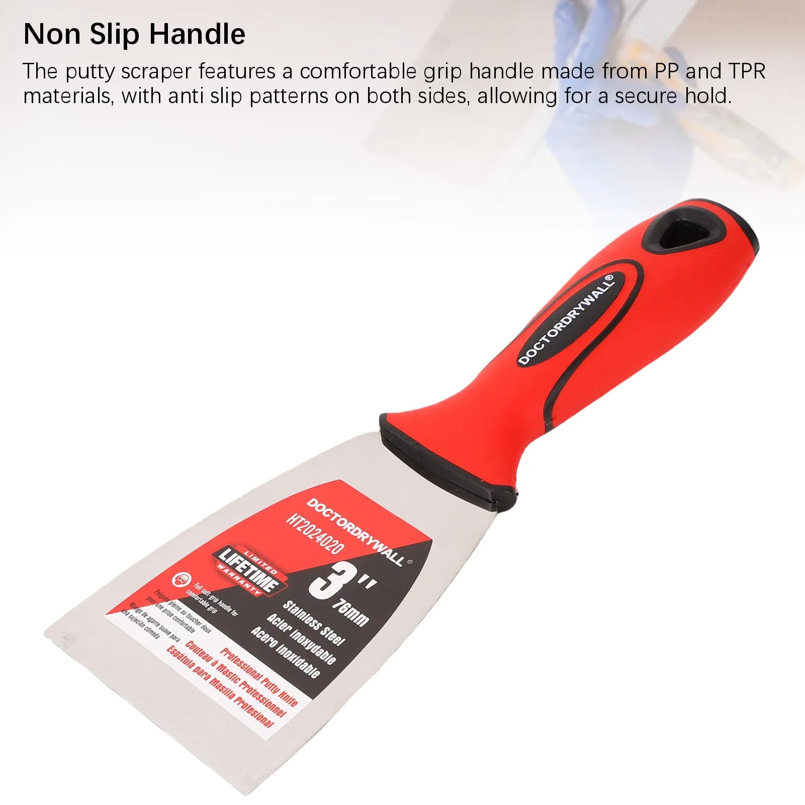 Шпатель для краски 3 дюйма из нержавеющей стали с нескользящей ручкой, многофункциональный инструмент для шпатлевки, незаменимый для ремонта стен и очистки
Шпатель для краски 3 дюйма из нержавеющей стали с нескользящей ручкой, многофункциональный инструмент для шпатлевки, незаменимый для ремонта стен и очистки
