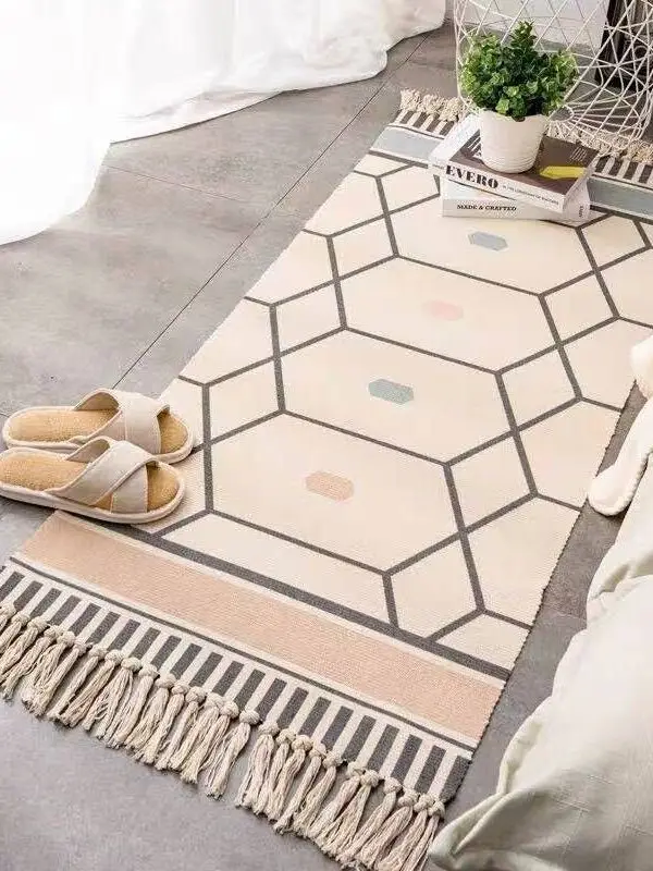 Ethnic Style Cotton Linen Bedroom Sofa Carpet Tassel Floor Mat Living Room Couch Rug Tatami Pad Machine Washable Home Decor
Ethnic Style Cotton Linen Bedroom Sofa Carpet Tassel Floor Mat Living Room Couch Rug Tatami Pad Machine Washable Home Decor