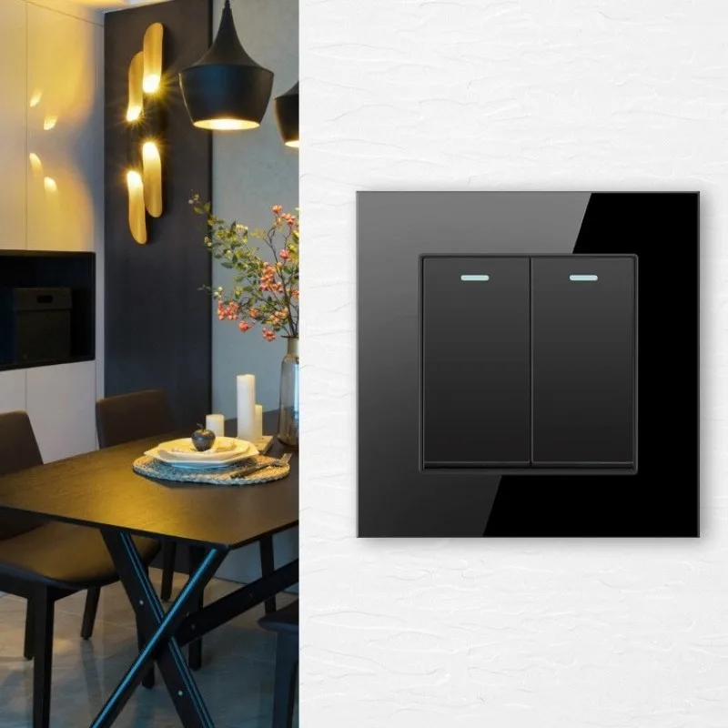 13A UK CE Black Glass Electric Wall Switches Curtain Fan Speed Doorbell Fuse Air Conditioner Water Heater Dimmer Light Switch
13A UK CE Black Glass Electric Wall Switches Curtain Fan Speed Doorbell Fuse Air Conditioner Water Heater Dimmer Light Switch