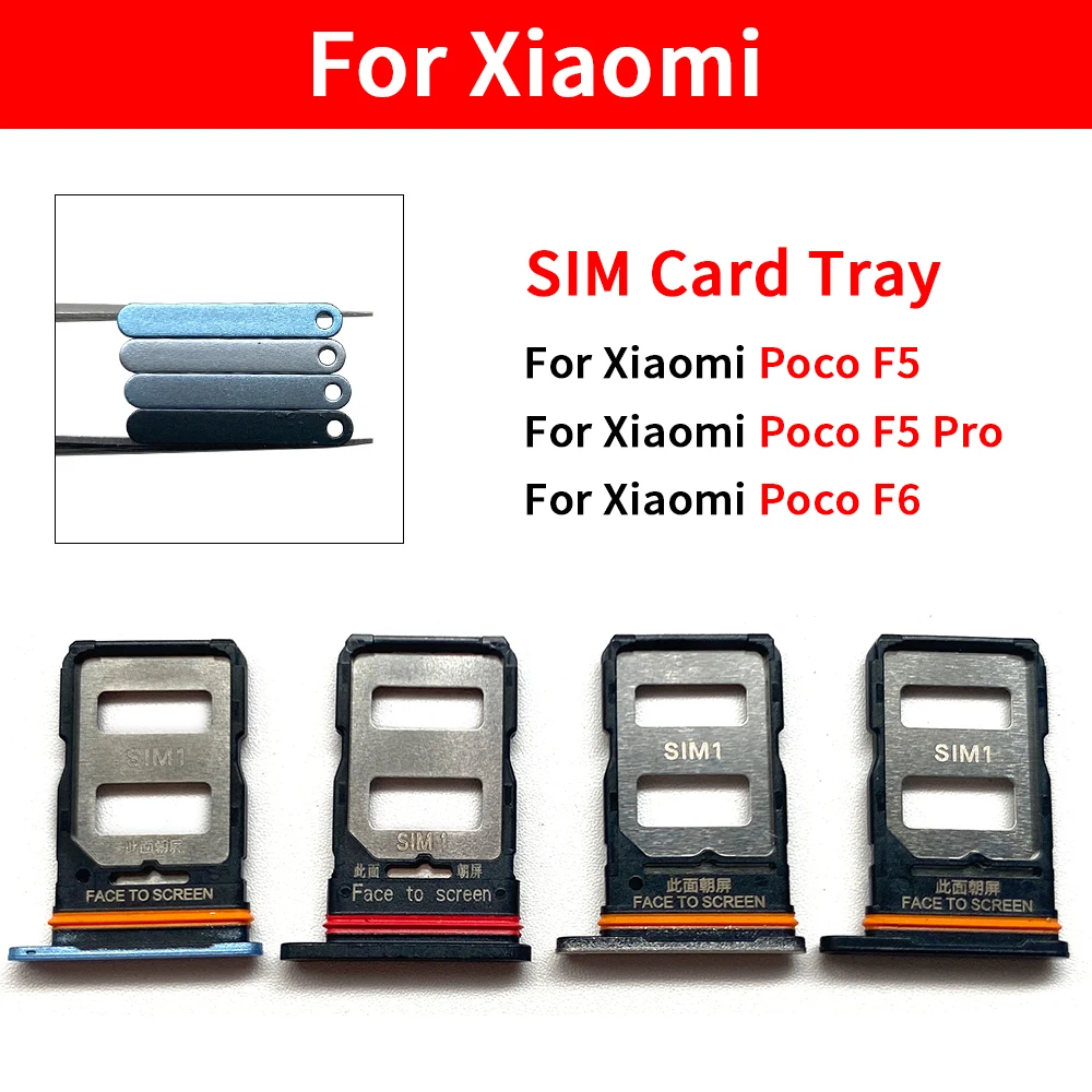 2Pcs/Lot NEW For Xiaomi Poco F5 Pro F5 Dual Card Replacement SIM Card Holder Tray chip slot drawer Holder Adapter Socket
2Pcs/Lot NEW For Xiaomi Poco F5 Pro F5 Dual Card Replacement SIM Card Holder Tray chip slot drawer Holder Adapter Socket