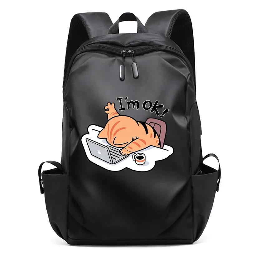 Рюкзак Work Cat I'm OK, женский вместительный водонепроницаемый рюкзак для женщин и мужчин, школьные сумки для ноутбука, милый дорожный крутой рюкзак для девочек
Рюкзак Work Cat I'm OK, женский вместительный водонепроницаемый рюкзак для женщин и мужчин, школьные сумки для ноутбука, милый дорожный крутой рюкзак для девочек