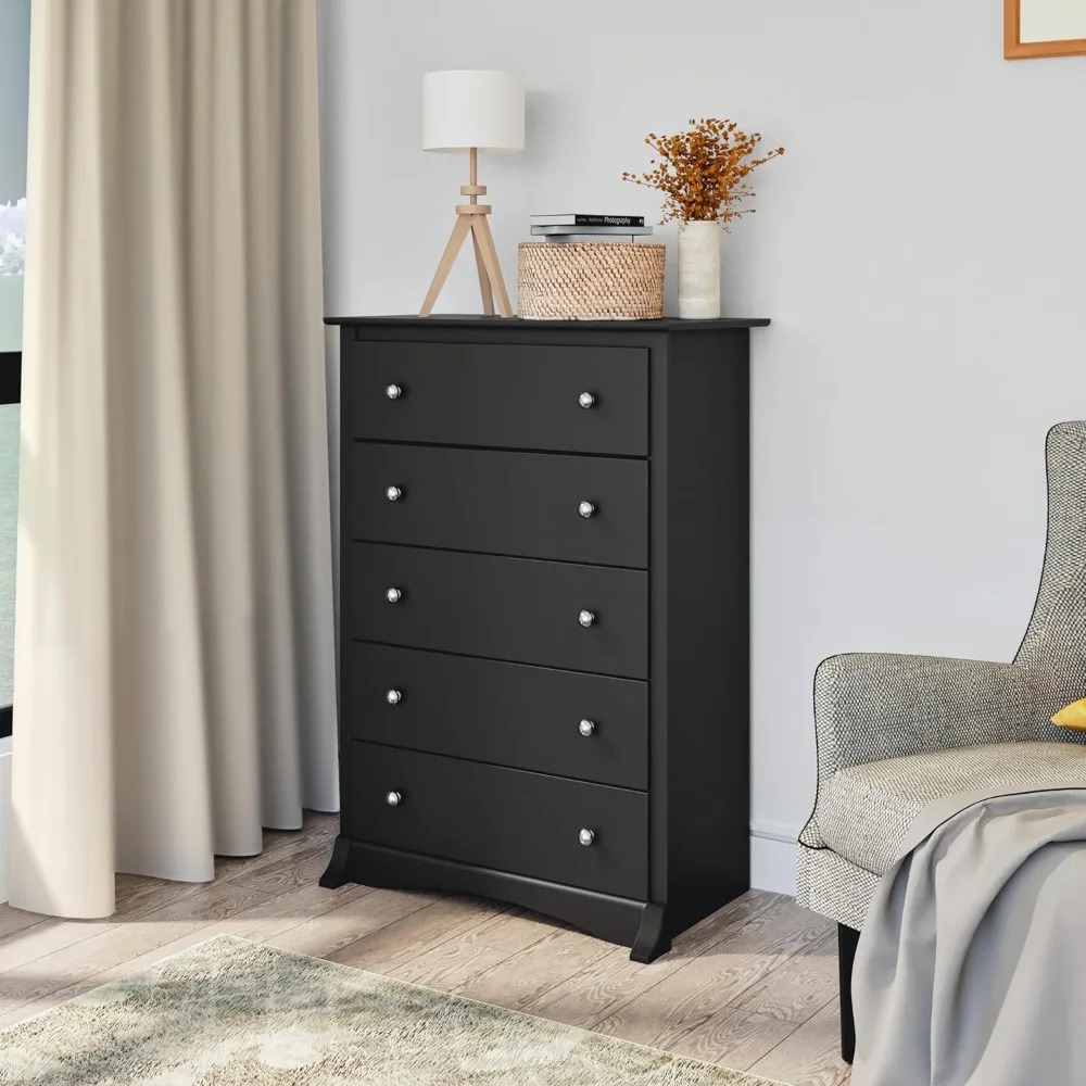 Superior 5-Drawer Chest for Bedroom - Spacious and Stylish Chest of Drawers, Measuring Black Finish
Superior 5-Drawer Chest for Bedroom - Spacious and Stylish Chest of Drawers, Measuring Black Finish