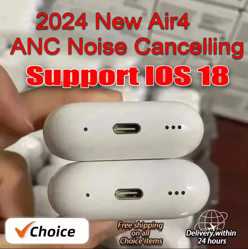 2024 New Stereo for Air4 Ear Buds ios18 ANC Active Noise Cancellation Wireless Bluetooth 5.3 Earphone Sports Headphones
2024 New Stereo for Air4 Ear Buds ios18 ANC Active Noise Cancellation Wireless Bluetooth 5.3 Earphone Sports Headphones