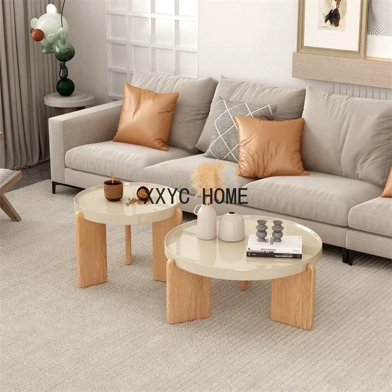 Nordic Coffee Table Living Room Minimalistic Modern Silent Wind Cream White Log Tea Making Table
Nordic Coffee Table Living Room Minimalistic Modern Silent Wind Cream White Log Tea Making Table