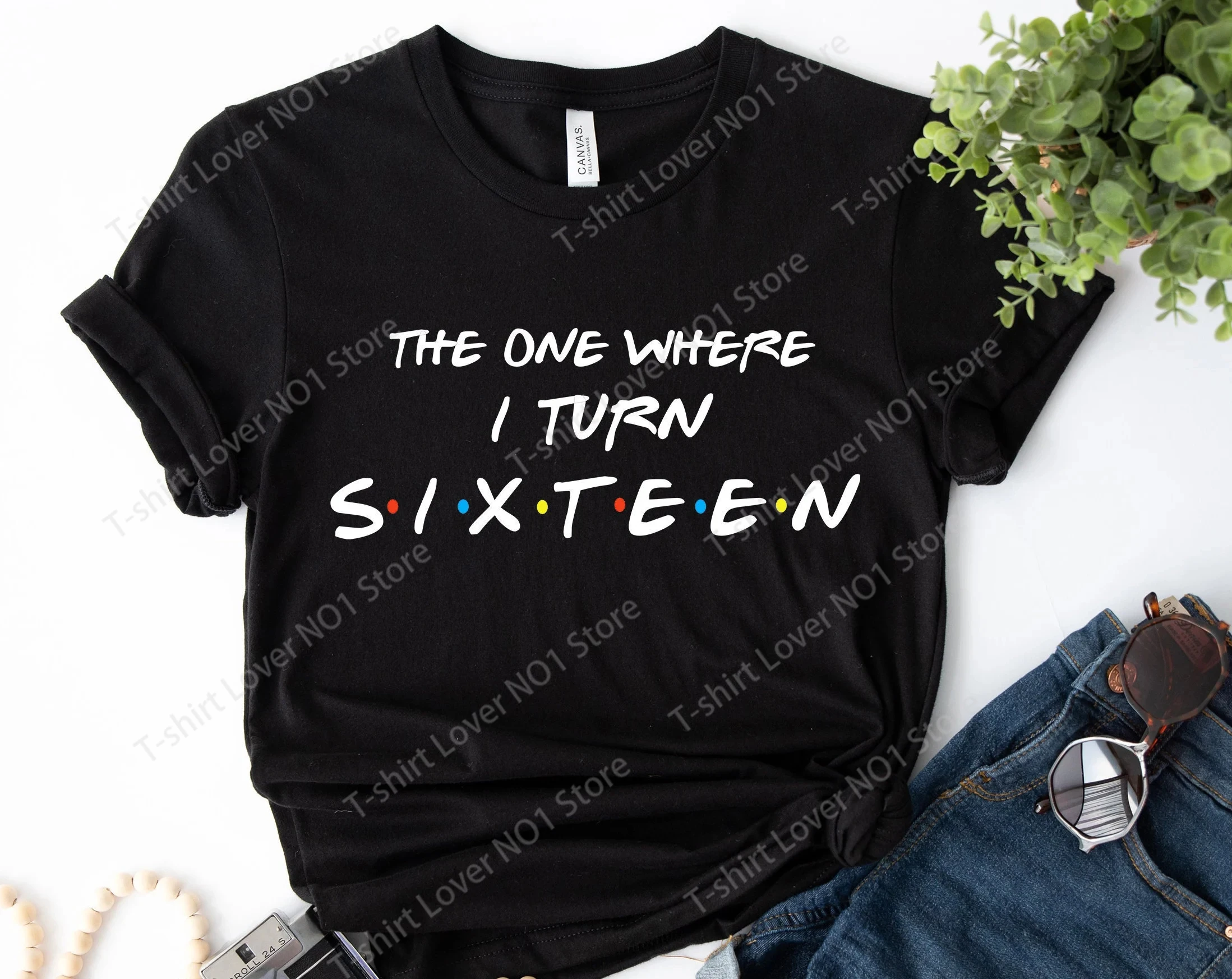 Fashion 16th Birthday Unisex Friends Tv Show the One Where Turns 16 Print Short Sleeve Men Women Summer Casual Outdoor T Shirts
Fashion 16th Birthday Unisex Friends Tv Show the One Where Turns 16 Print Short Sleeve Men Women Summer Casual Outdoor T Shirts