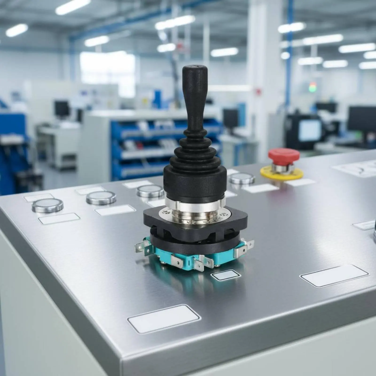 4 Position Joystick Controller High Reliability 4-Directional Joystick Controller Flame Retardant Casing Easy to Install
4 Position Joystick Controller High Reliability 4-Directional Joystick Controller Flame Retardant Casing Easy to Install