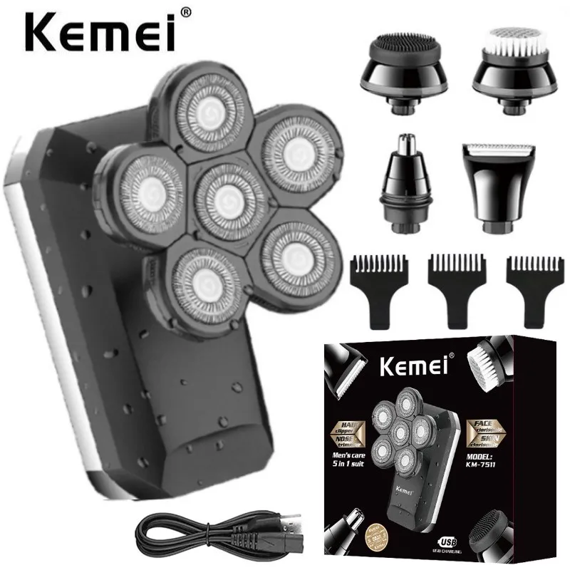 6 Blades Digital Display Rechargeable Electric Shaver Men Hair Beard Trimmer Electric Razor Wet Dry Men Face Shaving Machine
6 Blades Digital Display Rechargeable Electric Shaver Men Hair Beard Trimmer Electric Razor Wet Dry Men Face Shaving Machine