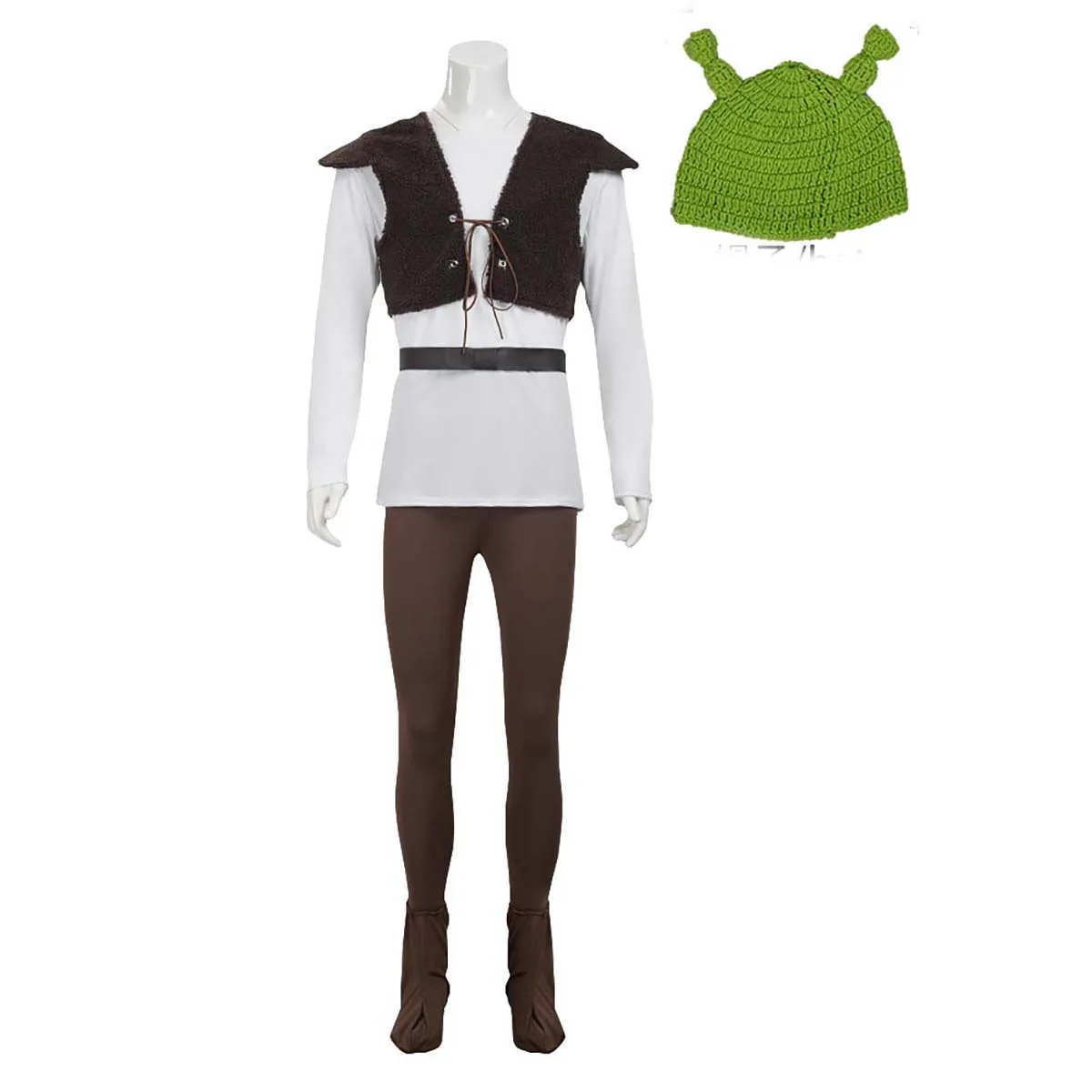 Halloween Adult Men Comedy Movie Monster Shrek Shirt Vest Pants Costume
Halloween Adult Men Comedy Movie Monster Shrek Shirt Vest Pants Costume