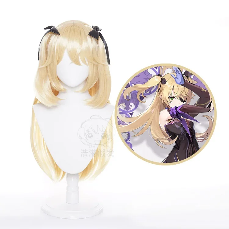 Anime Genshin Impact Fischl Cosplay Wig 70cm Christmas Blond Golden Anime Wigs Heat Resistant Hair Wigs + Bow
Anime Genshin Impact Fischl Cosplay Wig 70cm Christmas Blond Golden Anime Wigs Heat Resistant Hair Wigs + Bow