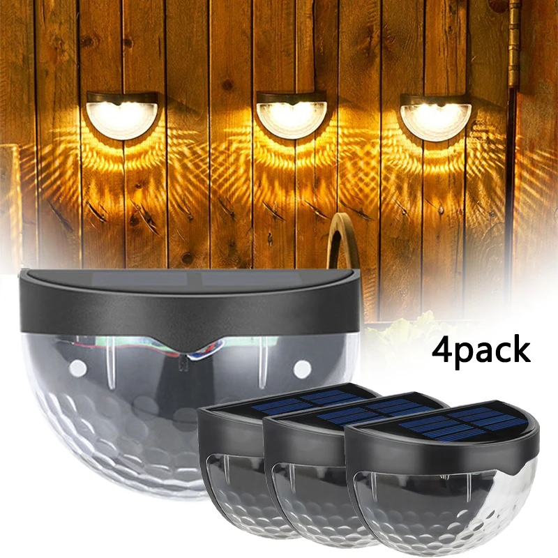 4pack Solar Fence Light Outdoor Waterproof Wall Lamps Garden Energy Light Festoon Decoration LED for Garden Step Patio Stairs
4pack Solar Fence Light Outdoor Waterproof Wall Lamps Garden Energy Light Festoon Decoration LED for Garden Step Patio Stairs