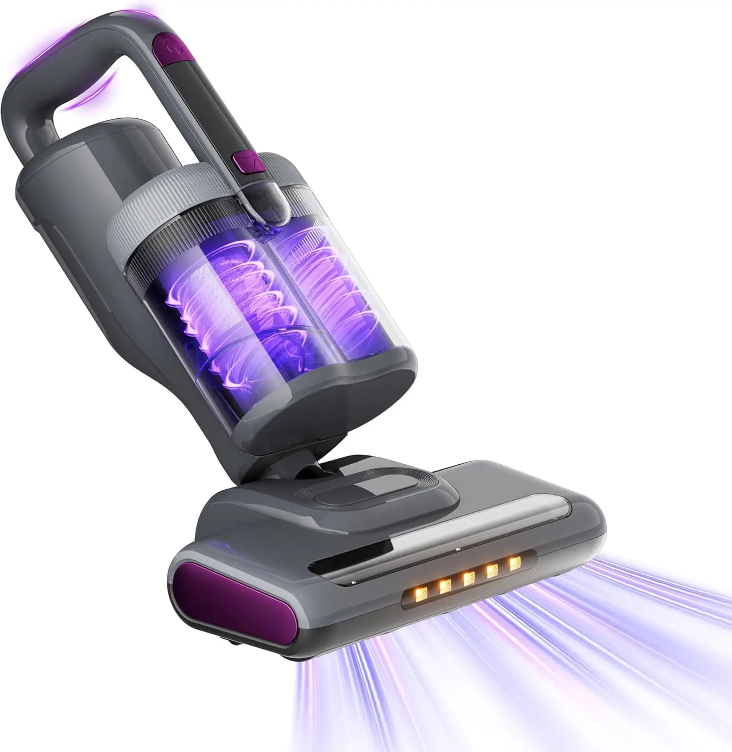 Bed Mattress Vacuum Cleaner New Folding Design - 18 Kpa Cleaner Vacuum with HEPA Filter, 253.7nm UV-C Light and 140°F Heat
Bed Mattress Vacuum Cleaner New Folding Design - 18 Kpa Cleaner Vacuum with HEPA Filter, 253.7nm UV-C Light and 140°F Heat