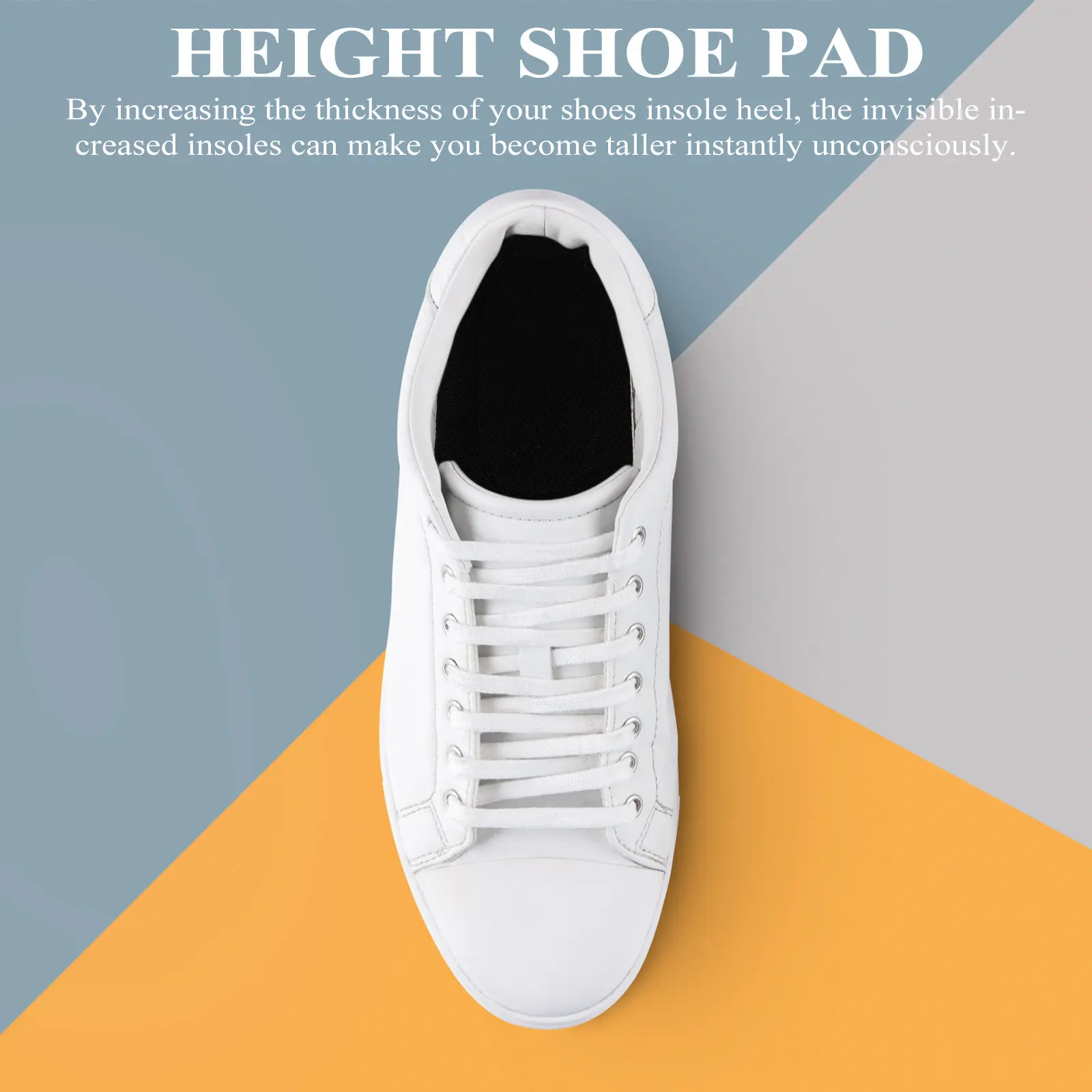 Height Increase Shoe Pad Pair Comfortable Insole Size L Trimmable Breathable Inserts for Men Women
Height Increase Shoe Pad Pair Comfortable Insole Size L Trimmable Breathable Inserts for Men Women