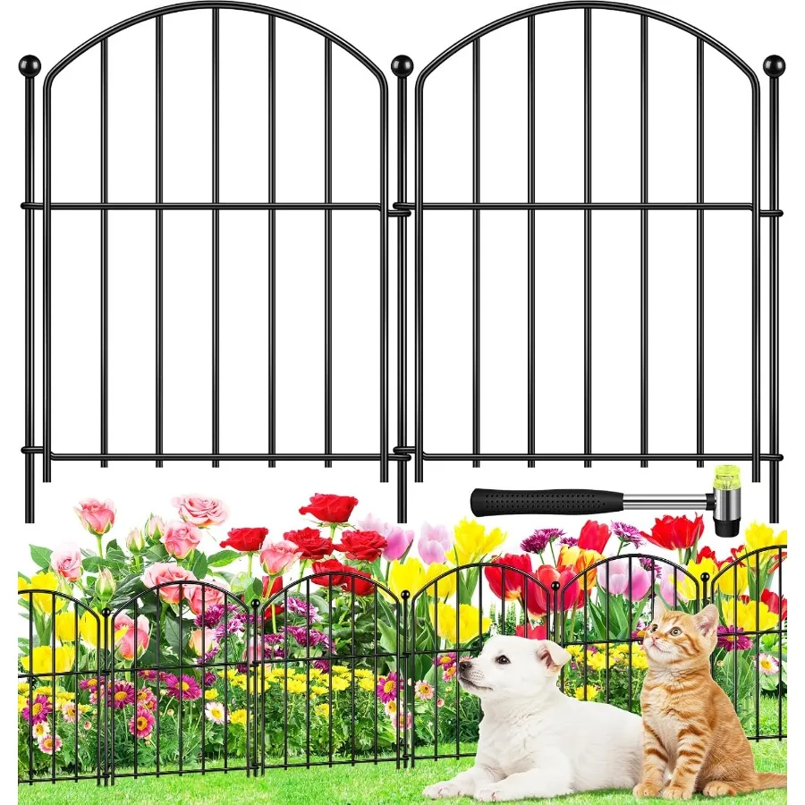Decorative Garden Fence 17in H x25ft (L) Arched Rustproof Metal No Dig Fence for Dogs Rabbit Ornamental Animal Barrier for Flow
Decorative Garden Fence 17in H x25ft (L) Arched Rustproof Metal No Dig Fence for Dogs Rabbit Ornamental Animal Barrier for Flow