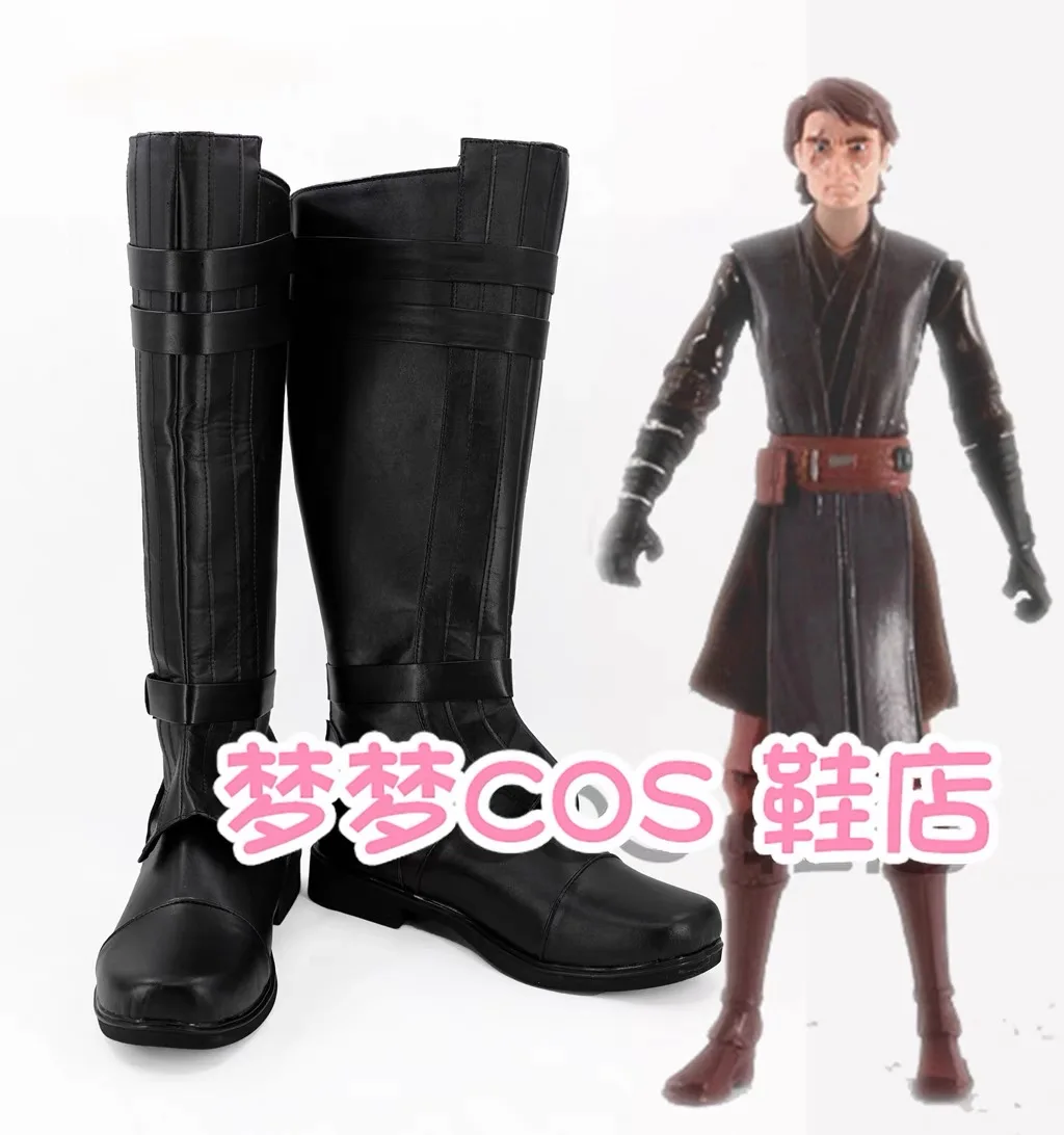 Anakin Skywalker Cosplay Boots High Heel Black Shoes Halloween Cosplay Prop For Adult Men
Anakin Skywalker Cosplay Boots High Heel Black Shoes Halloween Cosplay Prop For Adult Men