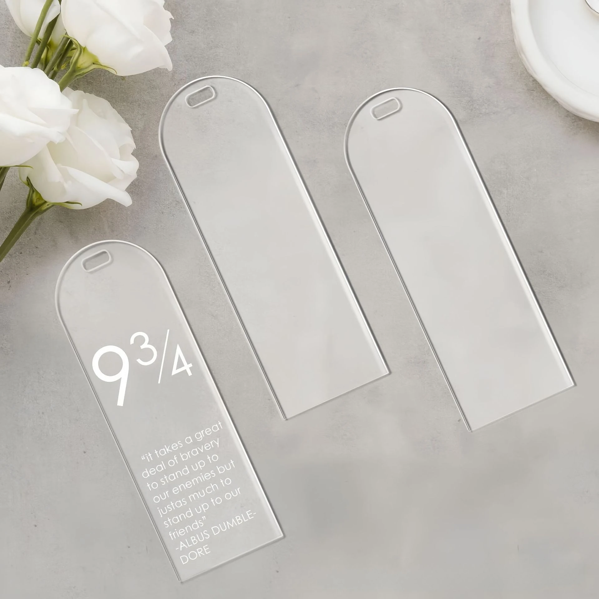 Blank Transparent Acrylic Bookmark Pendant Wedding Gift Pendant Label Student Bookboard Listing Write Holiday Wishes Used
Blank Transparent Acrylic Bookmark Pendant Wedding Gift Pendant Label Student Bookboard Listing Write Holiday Wishes Used