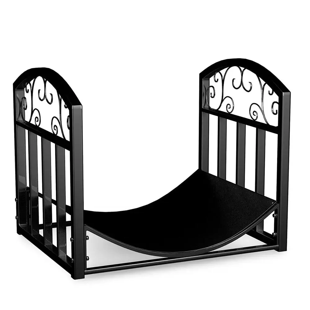 Black Metal Firewood Rack Holder Indoor and Outdoor Use Scroll Design Stylish and Durable Holds up to 6 Logs Easy Assembly
Black Metal Firewood Rack Holder Indoor and Outdoor Use Scroll Design Stylish and Durable Holds up to 6 Logs Easy Assembly