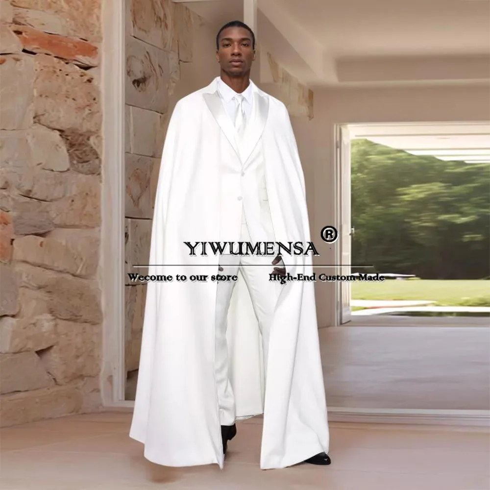 Male Fashion Suit With Cape Slim Fit Single Breasted Peak Lapel Blazer Customized Men's Tuxedo Formal Occasion Party Dress 2025
Male Fashion Suit With Cape Slim Fit Single Breasted Peak Lapel Blazer Customized Men's Tuxedo Formal Occasion Party Dress 2025