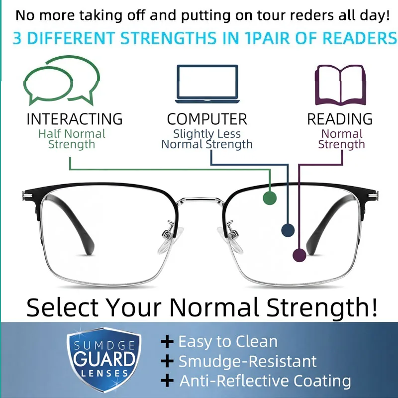 Progressive Multifocus Reading Glasses for Women Men,Anti Blue Light Near Far Vision Dual Use Resin Lens Comfort Eyeglasses 1653
Progressive Multifocus Reading Glasses for Women Men,Anti Blue Light Near Far Vision Dual Use Resin Lens Comfort Eyeglasses 1653