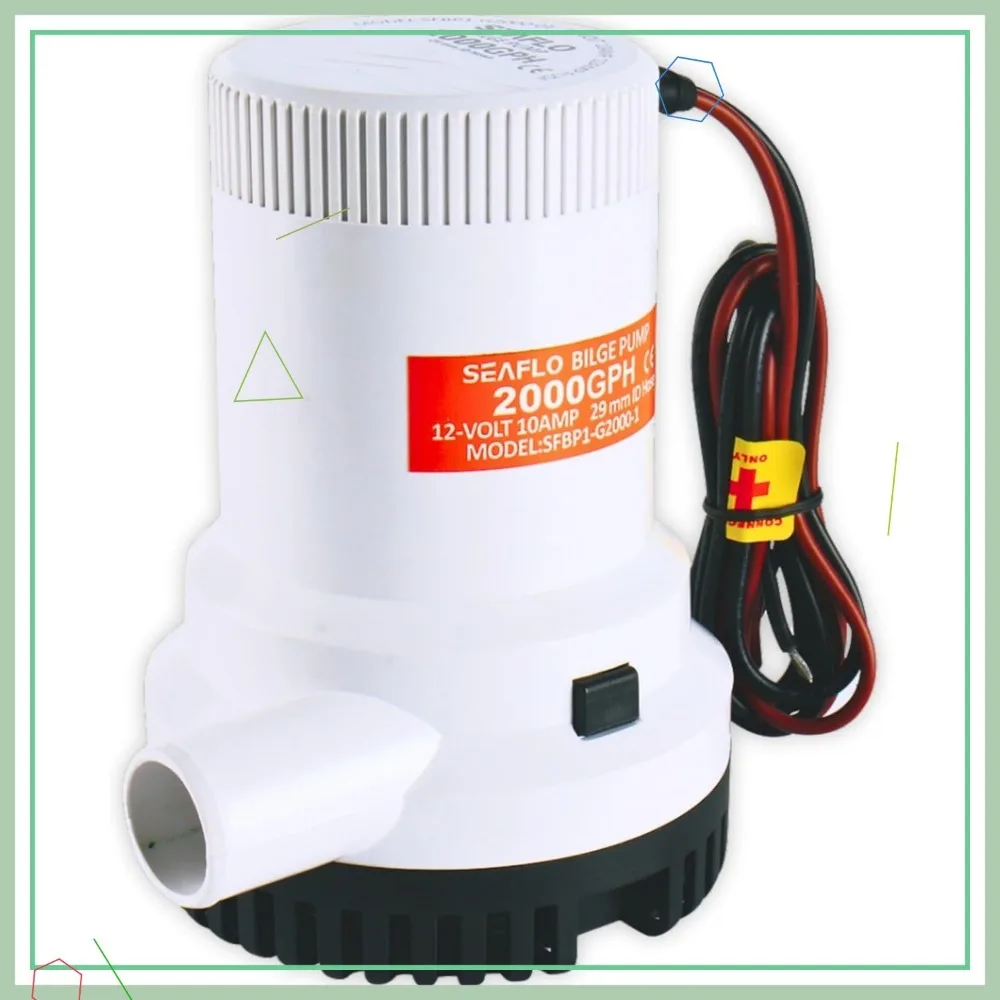 2000 GPH Bilge Pump – 12V, 1-1/8" Outlet, Marine Submersible with Anti-Airlock, CE & RoHS Certified, 4-Year Warranty
2000 GPH Bilge Pump – 12V, 1-1/8" Outlet, Marine Submersible with Anti-Airlock, CE & RoHS Certified, 4-Year Warranty