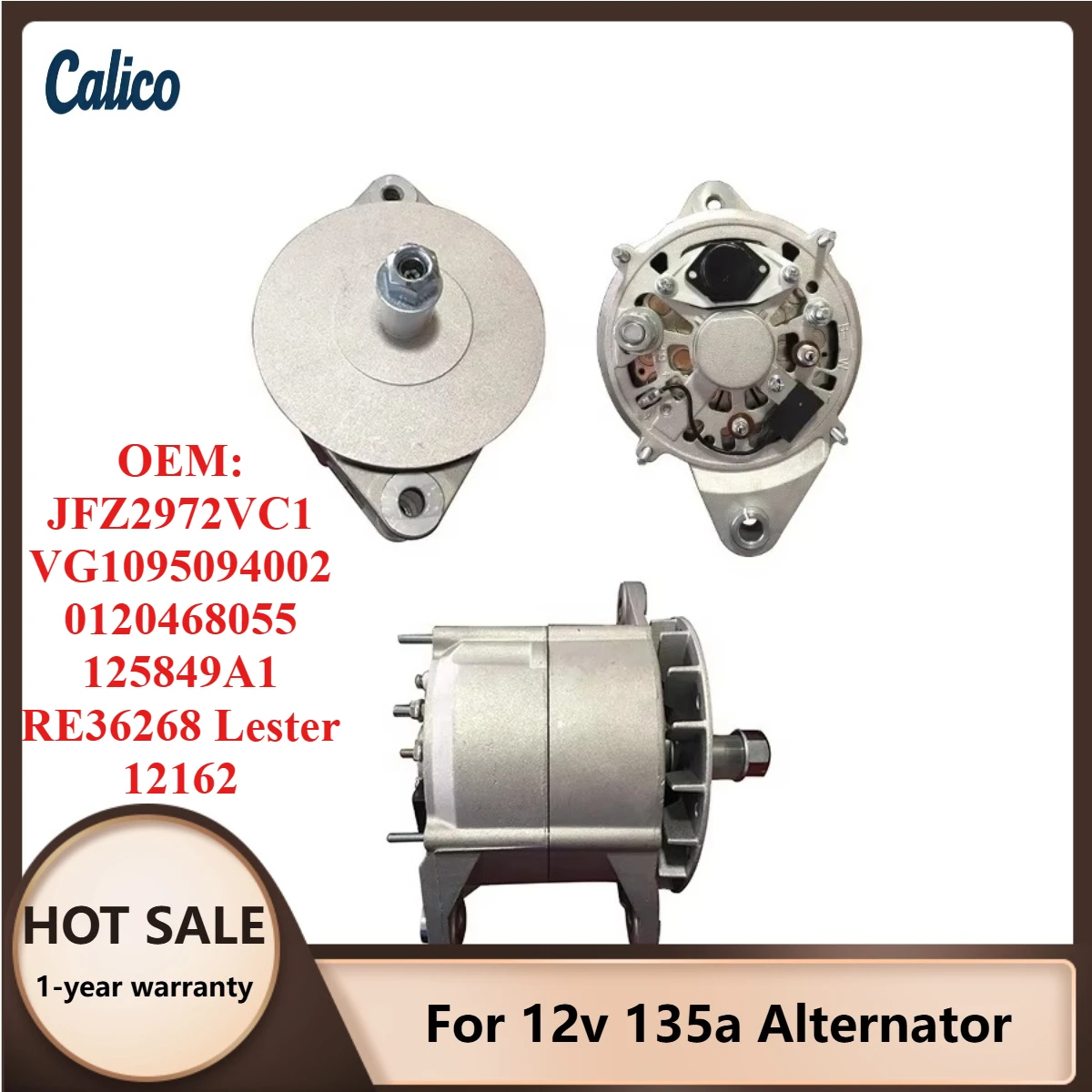 Top Configuration Process Suitable for 12v 135a Alternator JFZ2972VC1 VG1095094002 0120468055 125849A1 RE36268 Lester 12162
Top Configuration Process Suitable for 12v 135a Alternator JFZ2972VC1 VG1095094002 0120468055 125849A1 RE36268 Lester 12162