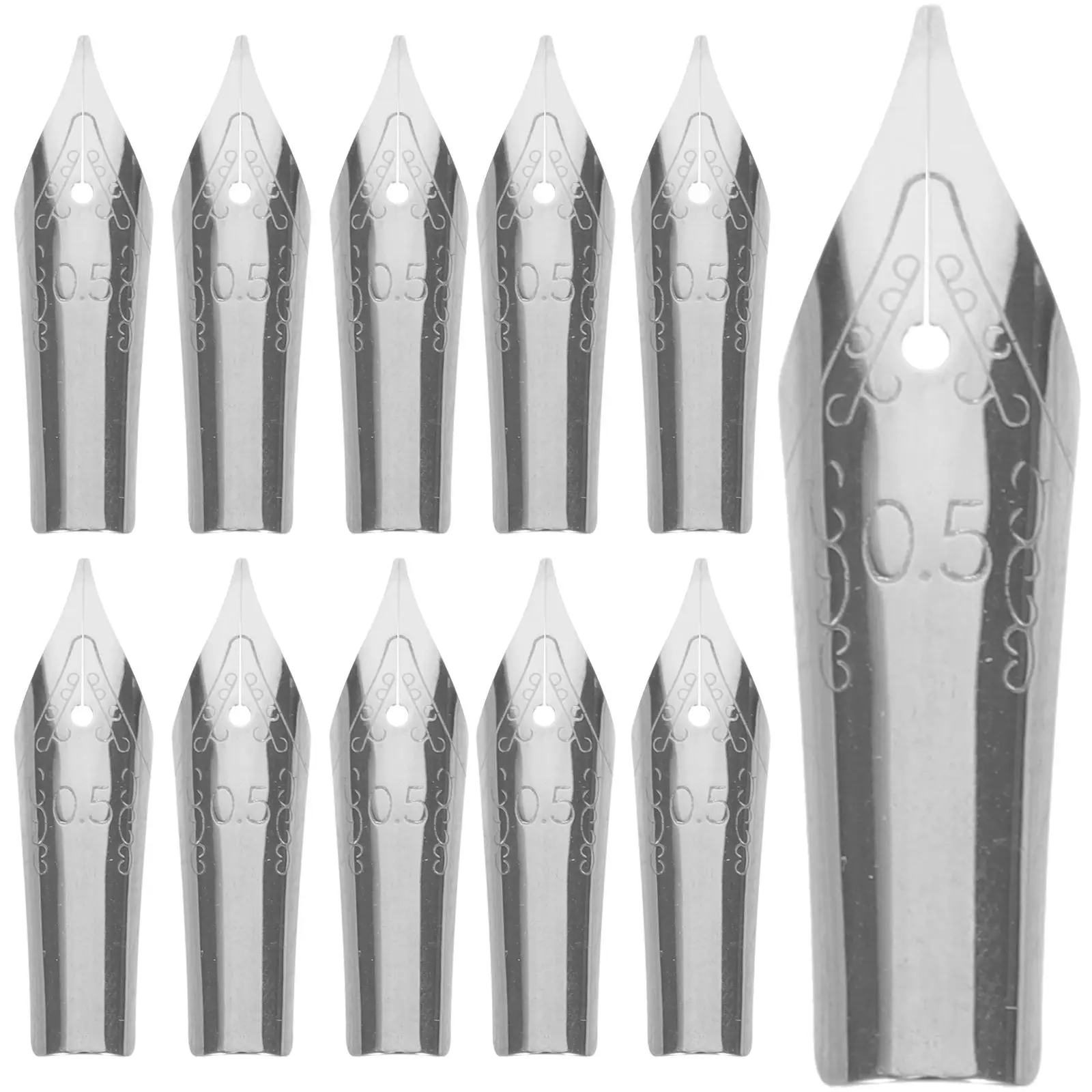 30pcs Fountain Pen Replacement Steel Tips 0 5mm Universal Calligraphy Writing Supplies for Students Artists
30pcs Fountain Pen Replacement Steel Tips 0 5mm Universal Calligraphy Writing Supplies for Students Artists