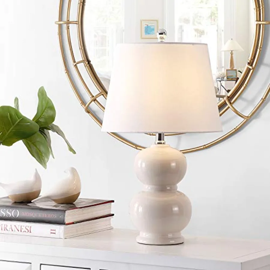 Lighting Collection Everlee Modern Contemporary Ceramic Double Gourd 22-inch Bedroom Living Room Home Office Desk Nightstand Ta
Lighting Collection Everlee Modern Contemporary Ceramic Double Gourd 22-inch Bedroom Living Room Home Office Desk Nightstand Ta