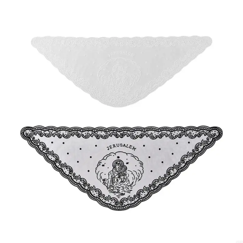 652F Elegant Embroidered Catholic Scarf Soft & Breathable Shawl Hijab Headscarf for Religious Ceremonies and Daily Wear
652F Elegant Embroidered Catholic Scarf Soft & Breathable Shawl Hijab Headscarf for Religious Ceremonies and Daily Wear