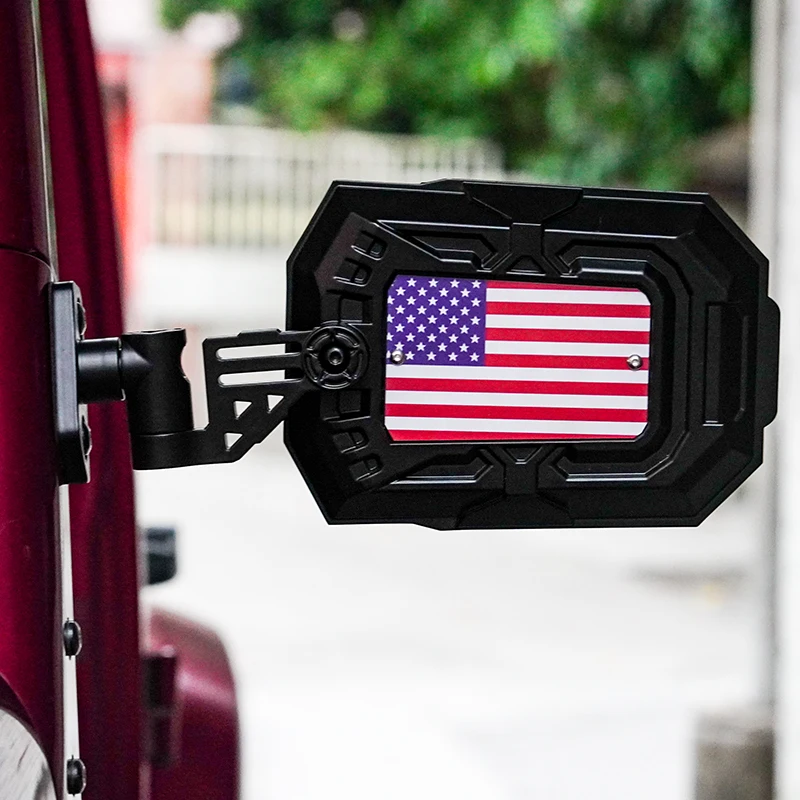 Flag Side Mirrors for Jeep Wrangler JL/JLU 2018-2025 - No Drill 360° Adjustable Anti-Glare Rear View Mirrors (Pair)
Flag Side Mirrors for Jeep Wrangler JL/JLU 2018-2025 - No Drill 360° Adjustable Anti-Glare Rear View Mirrors (Pair)