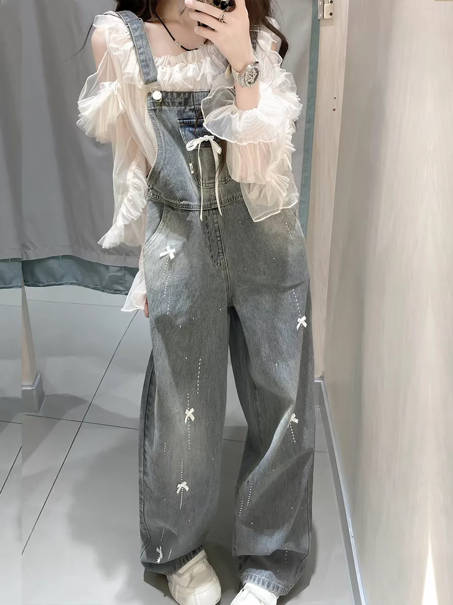Summer New Women's Denim Overalls High Waist Slimming Casual Versatile Small Size Salt And Pepper Series Jeans Pants
Summer New Women's Denim Overalls High Waist Slimming Casual Versatile Small Size Salt And Pepper Series Jeans Pants