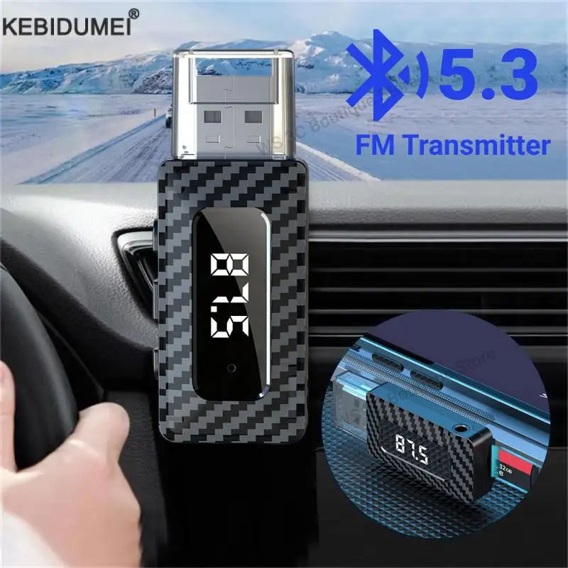 Car Bluetooth 5.3 FM Transmitter USB Wireless Audio Adapter With MIC Hands-Free Calling Music For Car Audio
Car Bluetooth 5.3 FM Transmitter USB Wireless Audio Adapter With MIC Hands-Free Calling Music For Car Audio