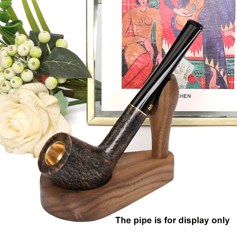MUXIANG Solid Wood Authentic Black Walnut Creative Single Pipe Duck Type Holder for Tobacco Pipe Smoking Tools Fittings FA0118
MUXIANG Solid Wood Authentic Black Walnut Creative Single Pipe Duck Type Holder for Tobacco Pipe Smoking Tools Fittings FA0118