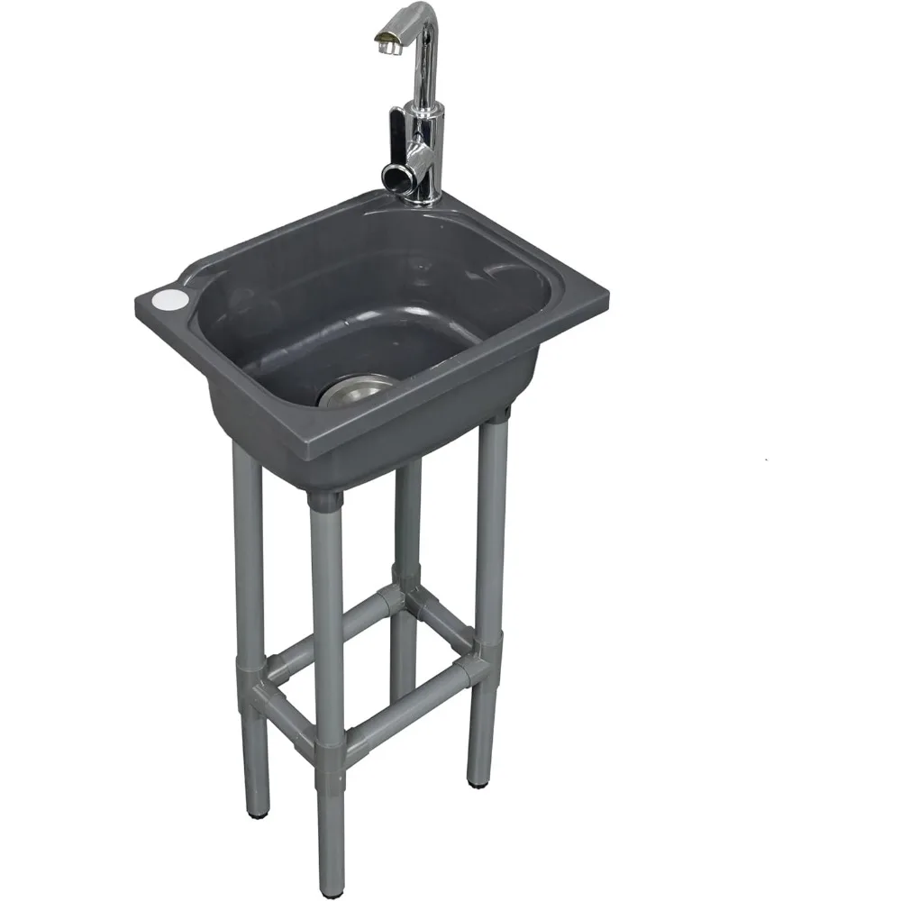 Freestanding Single Bowl Utility Sink Wall Mounted 15x11 Inch with Faucet Hole for Kitchen Bathroom Laundry Room
Freestanding Single Bowl Utility Sink Wall Mounted 15x11 Inch with Faucet Hole for Kitchen Bathroom Laundry Room