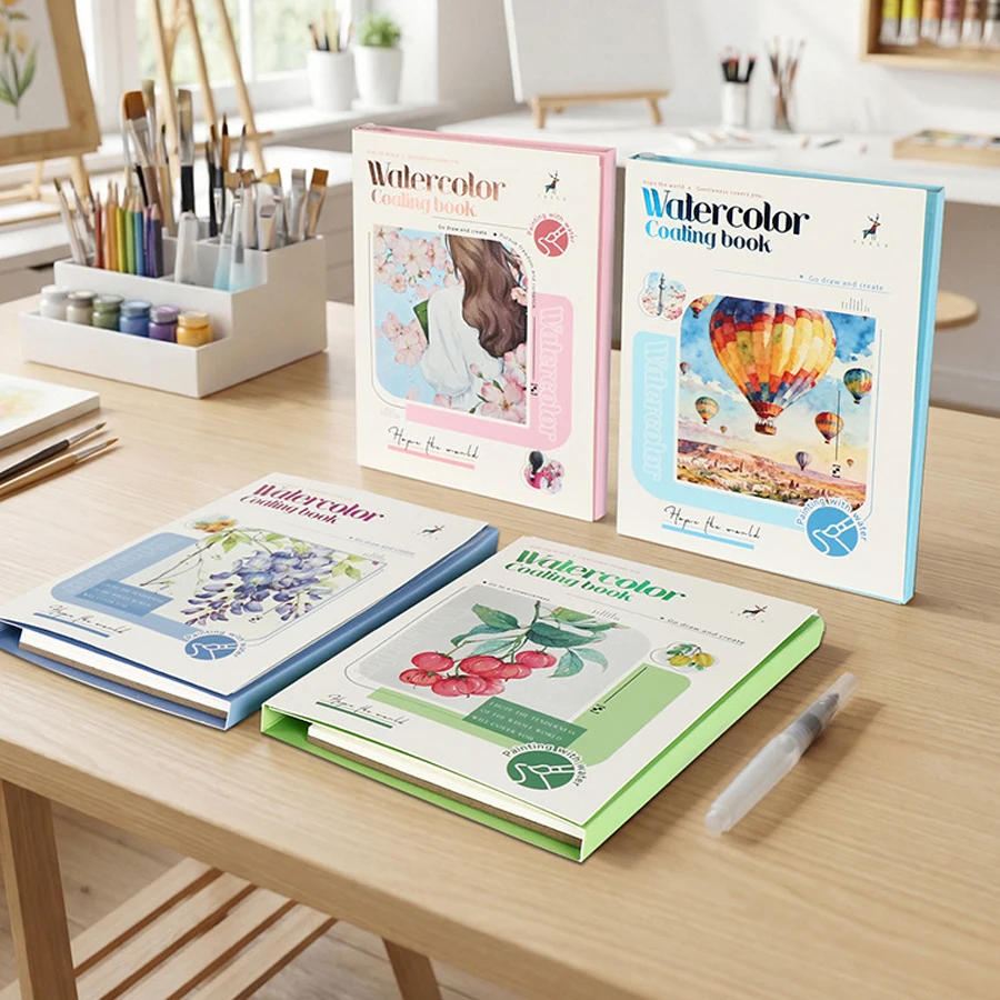 4styles Foldable Watercolor Coloring Book DIY Portable Painting Set with Pigment Adult Stress Relief Art Supplies
4styles Foldable Watercolor Coloring Book DIY Portable Painting Set with Pigment Adult Stress Relief Art Supplies