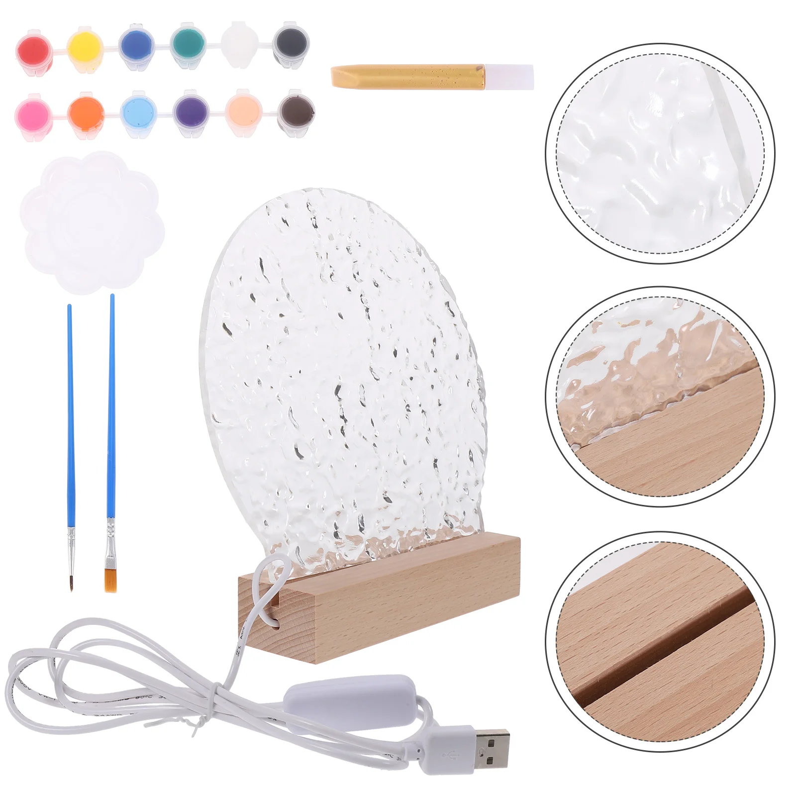 DIY Desktop Lamp Birthday Decor Gifts USB Small Table Lamps Water Ripple Paint Night Light for Indoor Bedroom Child Room
DIY Desktop Lamp Birthday Decor Gifts USB Small Table Lamps Water Ripple Paint Night Light for Indoor Bedroom Child Room