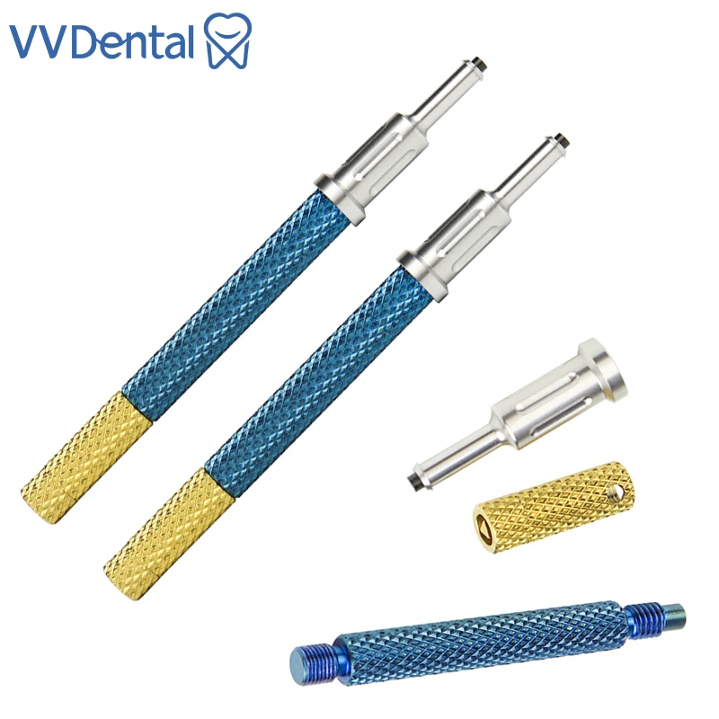 Dental Implant Dental Locator Core Tool 3 in 1 Metal Handle Tool Insert Drivers for Various Types of Torque Wrenches Available
Dental Implant Dental Locator Core Tool 3 in 1 Metal Handle Tool Insert Drivers for Various Types of Torque Wrenches Available