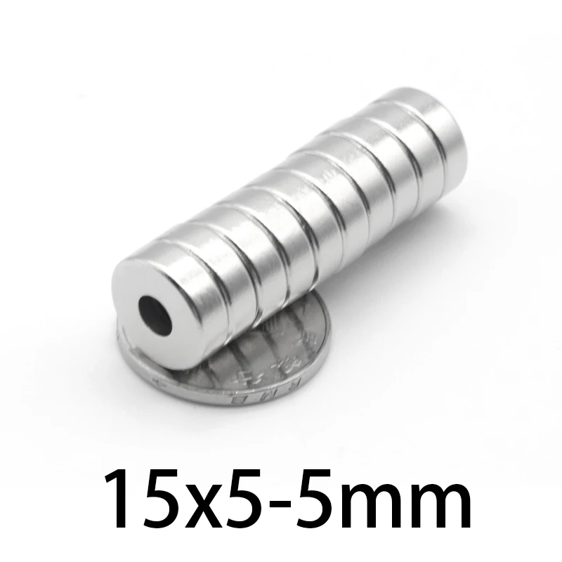 5PCS 15x5-5 Super Powerful Magnets 15*5 mm Hole 5 mm Permanent Neodymium Magnetic 15x5-5mm Countersunk Round Magnet 15*5-5
5PCS 15x5-5 Super Powerful Magnets 15*5 mm Hole 5 mm Permanent Neodymium Magnetic 15x5-5mm Countersunk Round Magnet 15*5-5