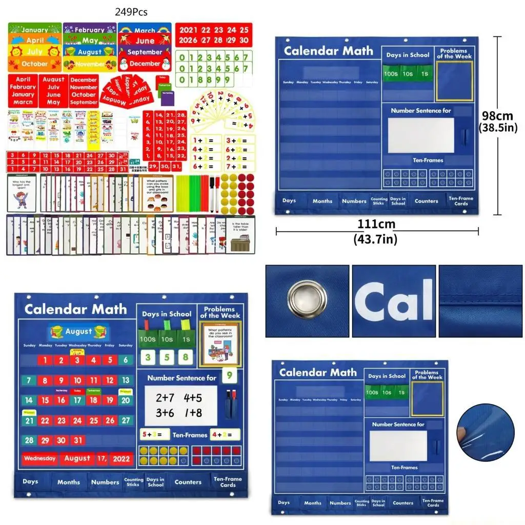 Calendar Pocket Chart Math Pocket Chart for Preschool Kindergarten
Calendar Pocket Chart Math Pocket Chart for Preschool Kindergarten