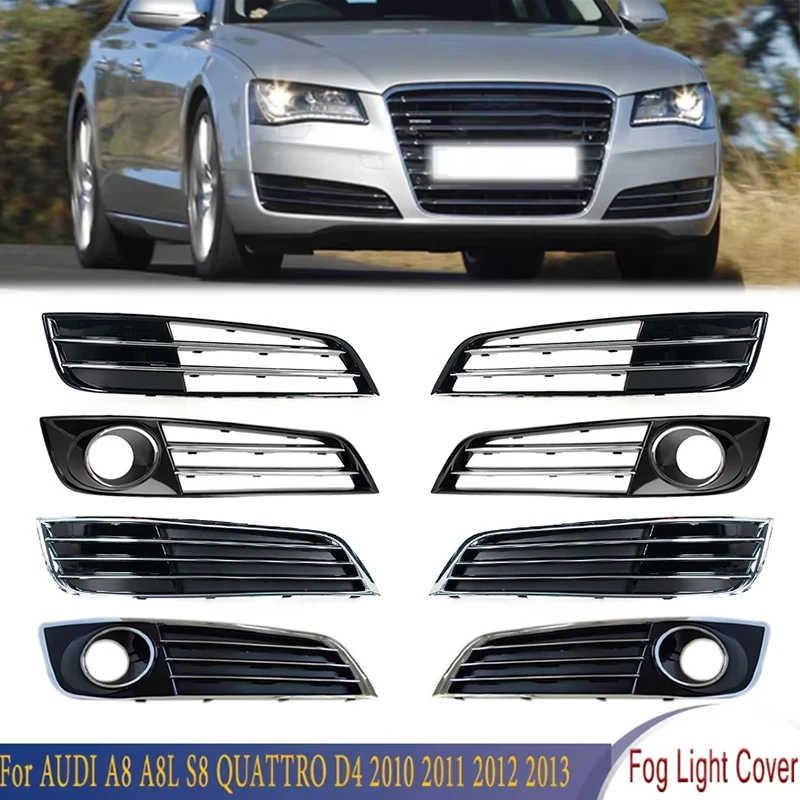 Front Bumper Fog Light Foglamp Grille Frame Cover Racing Grills 4H0807679E For AUDI A8 S8 QUATTRO D4 2010 2011 2012 2013
Front Bumper Fog Light Foglamp Grille Frame Cover Racing Grills 4H0807679E For AUDI A8 S8 QUATTRO D4 2010 2011 2012 2013