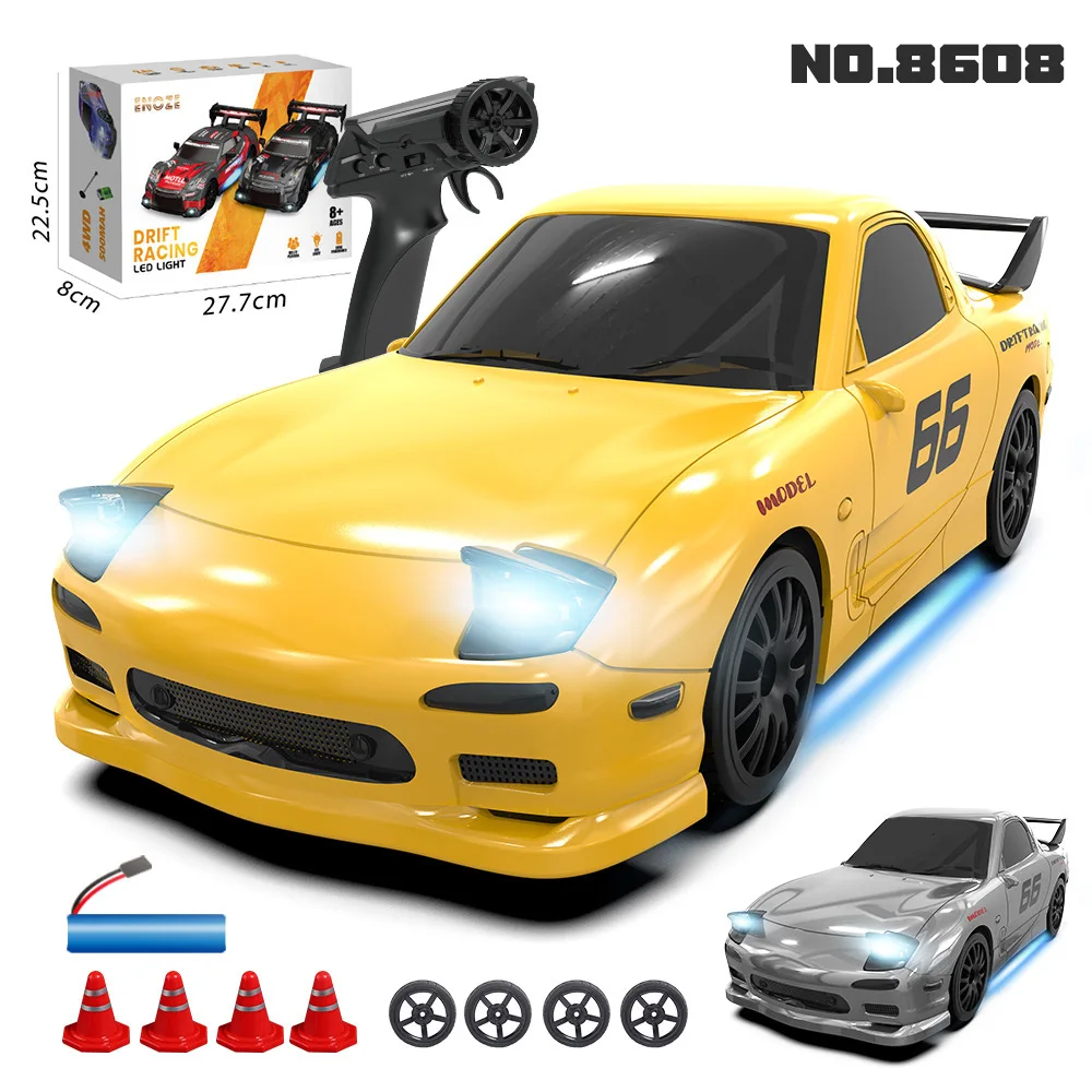 Радиоуправляемая дрифт-машина Enoze 1:24 4WD, перезаряжаемая, электрическая, с LED-подсветкой, модель для гонок, игрушечная машинка для детей, №8608
Радиоуправляемая дрифт-машина Enoze 1:24 4WD, перезаряжаемая, электрическая, с LED-подсветкой, модель для гонок, игрушечная машинка для детей, №8608