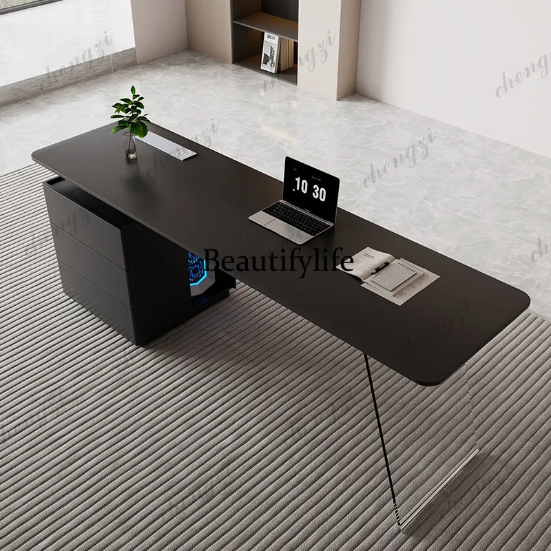 Italian minimalist desk black high-end living room writing table study desk, modern
Italian minimalist desk black high-end living room writing table study desk, modern